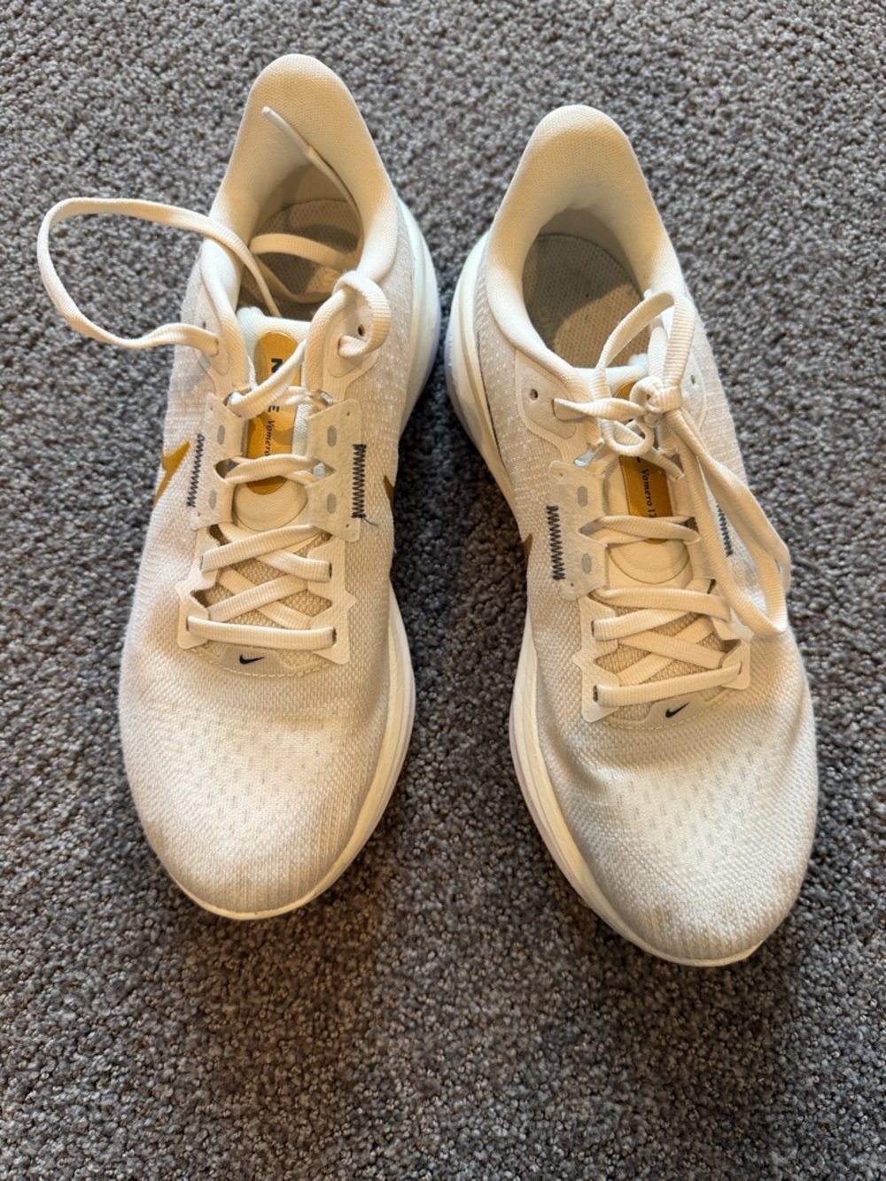 Nike Women’s Running Sneakers - White with Gold Accent